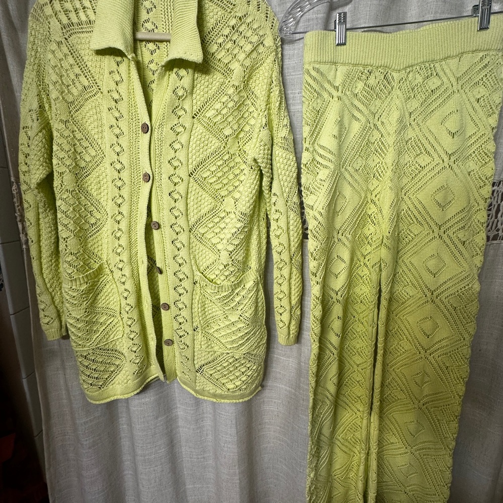 Free People beach crochet set